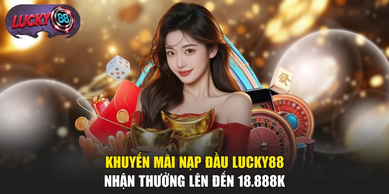 Khuyến Mãi Nạp Đầu LUCKY88 - Nhận Thưởng Lên Đến 18.888K