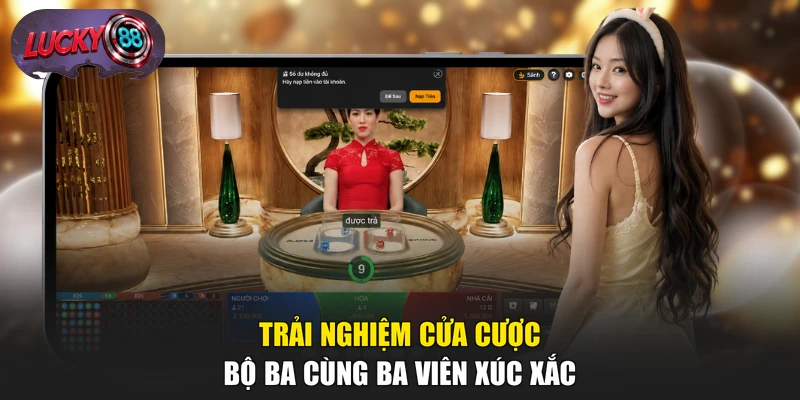 Trải nghiệm cửa cược bộ ba cùng ba viên xúc xắc