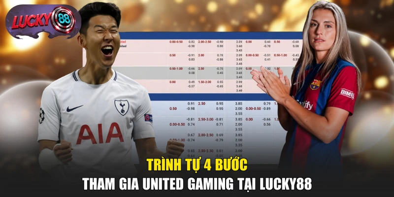 Trình tự 4 bước tham gia United Gaming tại LUCKY88