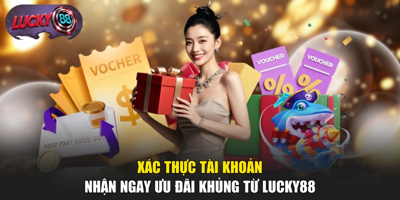 Xác thực tài khoản nhận ngay ưu đãi khủng từ LUCKY88